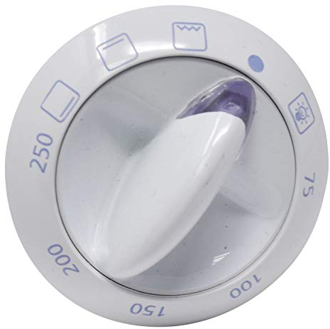 sparefixd White Oven Function Temperature Control Knob Dial to Fit Beko Oven