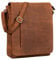 STILORD 'Paul' Umhängetasche Herren Leder Hochformat Messenger Bag im Vintage Design Ledertasche für 13,3 Zoll MacBook iPad DIN A4 Herrentasche Echtleder, Farbe:tan - dunkelbraun