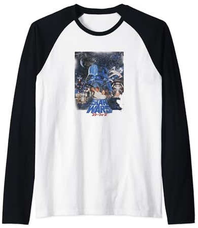 Star Wars Retro Classic Star Wars Poster Raglan Baseball Tee