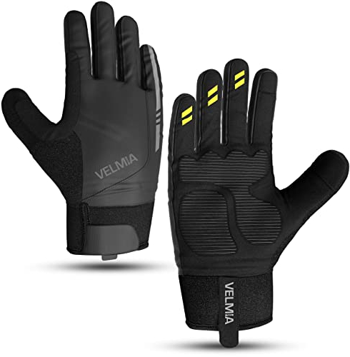 VELMIA Handschuhe für die Übergangszeit - Fahrradhandschuhe mit Grip Print für einen sicheren Halt und zusätzliche Robustheit. Herren, fahrradhandschuhe, MTB Handschuhe