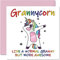 Stuff4 Geburtstagskarten für Oma – Oma – Oma – Muttertagskarte von Enkelsohn, Enkelin, Happy Birthday Granny, Gran Unicorn Geburtstagskarte, 145 mm x 145 mm, saisonale Oma, lustige Grußkarten