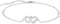 Cosie Lily Bracelet Femme Jour de la Saint - Valentin Bracelet Argent Sterling 925 Coeur Or Réglable Charms Bijoux Cadeau Cadeau Femme Jour de la Mère Diplôme