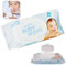 64Pcs Sensitive Baby Wipes, Fragrance Free | Alcohol Free, Lightly Scented, Luxury Eco-Friendly Fresh-Feel Rinse-Free Fragrance-Free Bed Bath Intimate-Care Soft Sheets| Size-22cm