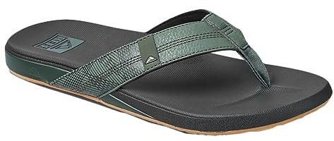 Reef Tongs Cushion Bounce Phantom Le pour homme, Olive Geo, 45 EU