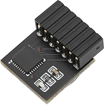 TPM 2.0 Module, 14Pin SPI Secure Storage TPM 2.0 Encryption Security Module Remote Card for ASUS Motherboard for Windows 11