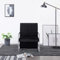 ZQQLVOO Sessel mit verchromten Füßen Schwarz Samt, Loungesessel, Fernsehsessel Relaxsessel, Schreibtischstuhl, Stuhl für Schlafzimmer, Wohnzimmer, Arbeitszimmer, Büro