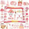 16th Birthday Photo Booth Props, LMSHOWOWO Rose Gold Inflatable Photo Booth Frame, Giant Inflatable Selfie Frame, 30PCS Birthday Party Photo Props, for Girls Birthday Party Decorations and Gifts