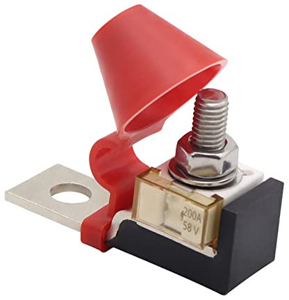 Autobatterie Terminal Sicherungshalter Kit mit Schutzkappe 150A Batterie-Sicherungsklemmen Wasserdichter Stud Single Terminal Sicherungsblock Anschluss