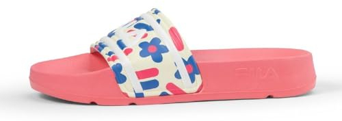 FILA Morro bay P Slipper Kids, Sandalo Scorrevole, Pink Lemonade-Antique White, 32 EU