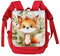 Striefchen® personalisierter Kinderrucksack mit niedlichen Tiermotiven in Aquacolor Optik Fuchs, Rot