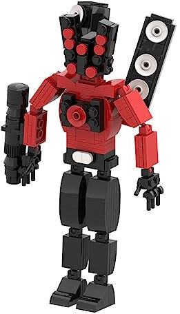 Jilijia Toilet Men Building Block Kit,Cameramen TV man/Speakerman/Titan TV man Action Figure Doll Toys,Anime Game Building Block Figurine Ornaments Gift