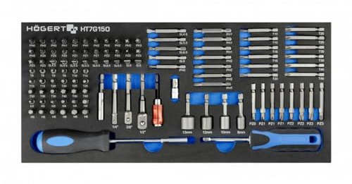 Hogert Technik Set Schraubendreher-Einsatz (Bits) HT7G150