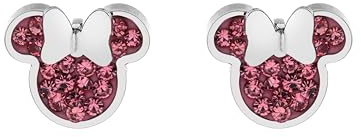 Disney Minnie Maus Ohrstecker Edelstahl Zirkonia Kinder Mädchen Schmuck Disney, UNICO, Edelstahl, Zirkonia