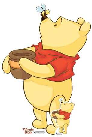 Star Cutouts SC4426 Winnie l'ourson Honey Bee – Découpe en Carton – Thème Winnie l'ourson – Cadeau – Décoration – Produit sous Licence Officielle
