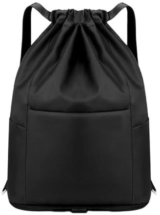 FAVORTALK Sportbeutel Mädchen Turnbeutel Verstellbar Tunnelzug Sporttasche mit Breiter Schultergurt Wasserabweisender Schnürrucksack Cinch für Damen Herren,B03910