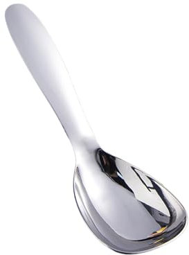 Stainsless Steels Serving Spoons Rice Paddle Spoons Thick Short Handle Dinner Spoons For Restaurant Kitchen Easy To Use