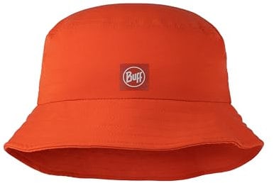 BUFF®| Kappe Adventure Bucket Männlich Weiblich Erwachsene Verstellbar, Komfortabel, Schutz UPF50, Faltbar, Outdoor, Erkunden, Abenteuer, S/M, Rouge