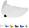 JQF Gear Visiera Casco Moto per i70 i10 HJ-31,Sostituzione della Visiera della Lente del Casco del Parabrezza del Motociclo per Il Casco Integrale(Trasparente)