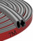 Burlete Puerta Entrada 10mm*10mm*7M Autoadhesivo Tira Sellado Puerta de Silicona Burlete Ventana Acústico Aislante Contra el Frío (Gris, 10mm*10mm*7M)