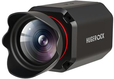 HUGEROCK 4K Streaming Camera Webcam, Dual Noise Reduction Microphones, Adjustable, Zoom, Camera for Streaming on pc, USB Plug and Play, for Live Streaming, Skype, Conferencing, Video Calling, Gaming