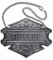 1PC Decorative Liquor Decanter Tag, 2.6 x 2 inches, Antique Silver, Whiskey Bottle Label with Adjustable Chain