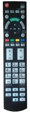 azurano télécommande pour PANASONIC N2QAYB000715 - TX-L42DT50 L42ETW50 L47ET50 L47WT50 L55DT50 P42GT50 P50GT50 P50VT50 P55ST50 P55VT50 P65ST50 P65VT50 PR55VT50 PR50ST50 L55WT50T L55DT50E P50ST60J