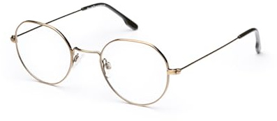 Johnny Loco Brille – Modell Sayer 03 Vintage Gold – Unisex-Design aus hochwertigem Rostfreiem Stahl