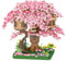 WDKXCN Cherry Bonsai Tree Building Set, 2028 Pcs Sakura Tree House Building Block, Cherry Blossom Tree House Blocks, Particle Construction Building DIY Bricks, for Home Decoration Gift Kids Adults