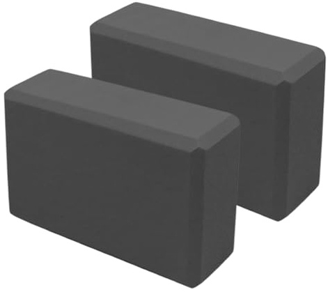Yoga Brick, 2x Split Block for Stretching, EVA Foam Slip-Resistant Balance Stretcher, Beginner or Advanced Workout, Meditation, Squatting, Handstand, Hot Yoga, Gym Sports