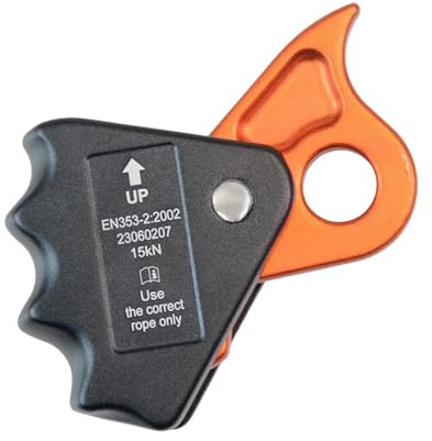 Gralara Climbing Rope Grab Ascender for Arborist And Expedition Use, Orange