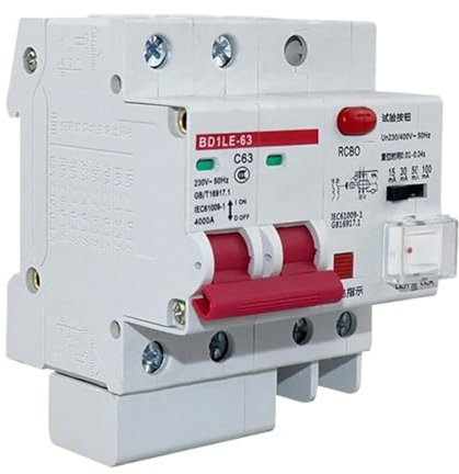 Interruttore differenziale 15mA 30mA 50mA 100mA Interruttore di protezione 'aria di dispersione regolabile 2P 220V RCD RCCB Interruttore automatico