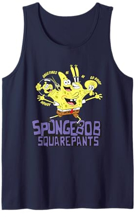 Spongebob Squarepants Howdy Greetings Go Away Tank Top