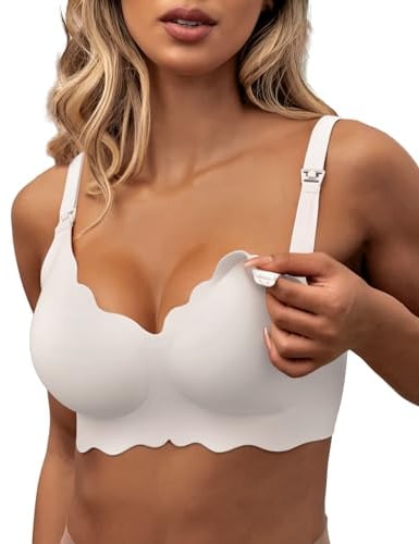 As Fairy Still-BHS zum Stillen Kabelloser Nahtloser Schwangerschafts-BH | Komfort Stillen Schlaf Bralette für Frauen,Ohne Bügel Still BH für Damen, Praktischer Zugang