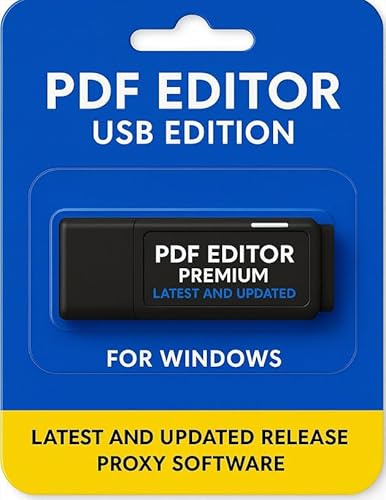 PDF Editor Viewer Creator Converter & Compressor – Workroom Edition 2025 | Full Offline PC USB | Edit, Merge, Convert & Protect Files | Lifetime Licence | Windows 11-10-8-7