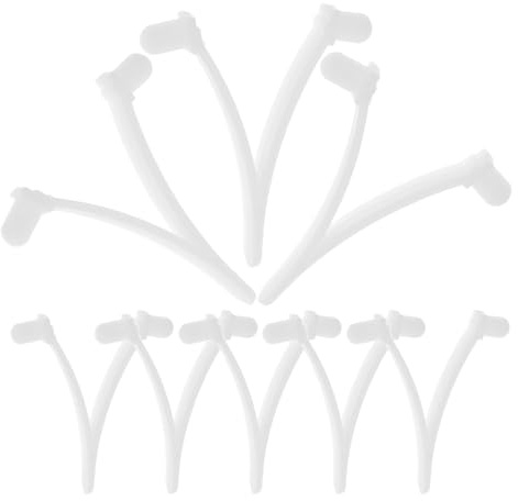 Toyvian 8 Stück Teiliges Schwimmbad Reinigungszubehör V Form Clips aus Verriegelungsclip Passend für Standard Poolstangen Einfache Montage Pool Skimmer Befestigung