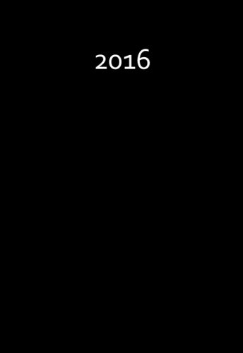 Mini Kalender 2016 - BLACK: ca. A6 - 1 Woche pro Seite
