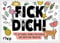 FICK DICH! – 20 bitterböse Ausmal-Postkarten zum kreativen Abkotzen: Lustige Motive und freche Sprüche zum Selbstgestalten und Verschicken. Das perfekte Geschenk für zwischendurch