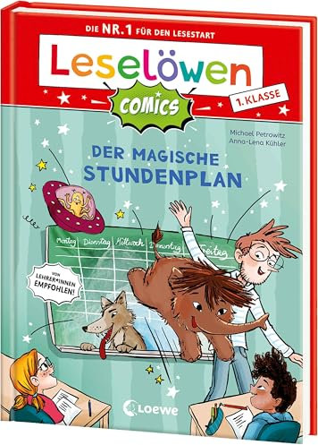 Leselöwen Comics 1. Klasse - Der magische Stundenplan: Jetzt als Comic-Buch! - Die Nr. 1 für den Lesestart - Mit Leselernschrift ABeZeh - Erstlesebuch für Kinder ab 6 Jahren