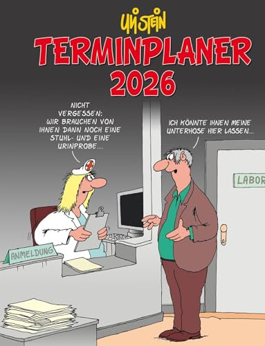 Uli Stein Terminplaner 2026: Taschenkalender: Praktischer Organizer für unterwegs (Uli Stein Kalender 2026)
