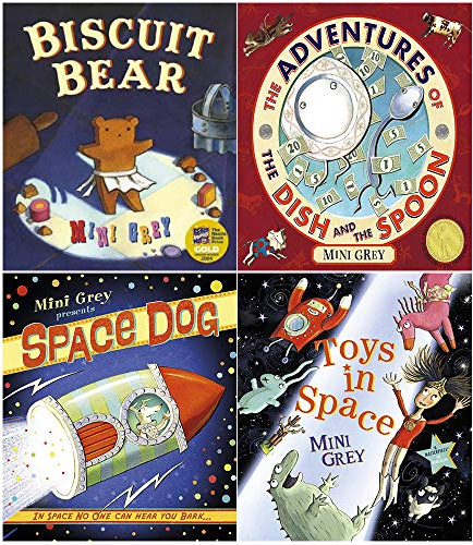 Biscuit bear, adventures of the dish and the spoon, space dog, toys in space collection 4 books set