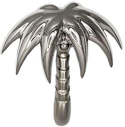 Palm Tree Türklopfer – Nickel Silber (Premium Größe)