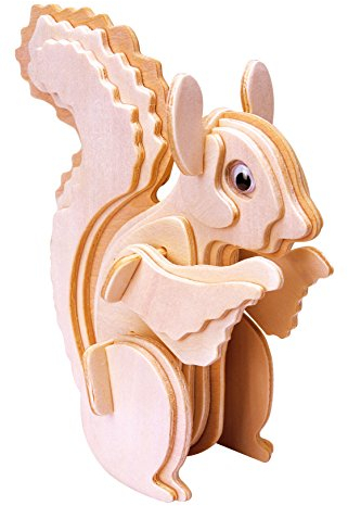 Eureka-Gepetto's Workshop 52473145 - Holzpuzzle-3D Eichhörnchen