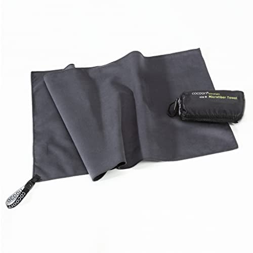 Cocoon Microfaser Reisehandtuch Towel Ultralight Microfiber Extra Large 150x80cm, Manatee Grey