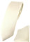 TigerTie Herren Krawatte – schmale 5,5 cm Krawatte Designer Einstecktuch in beige einfarbigem Design, ideal für Geschäftstermine, festliche Anlässe und die Freizeit