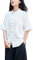 Femme Chemisette Chinoise en Lin Kung Fu Chemise Manches Courtes Confortable Blanc