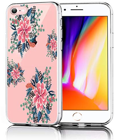 Verco Handyhülle für iPhone 6S Case, Premium Muster Handy Cover für Apple iPhone 6 Hülle weiches Flexibles TPU Case (4,7 Zoll), Blumen Gesteck