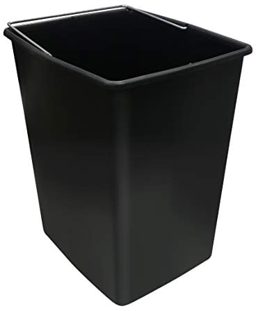 Arregui CBZ00422 Cubo de Plástico de Repuesto para Cubos de Basura y Reciclaje | 17 L | con Asa Metálica | Compatible con los modelos Basic, Top, Round, Ecoclas y Ecoclas Plus | negro