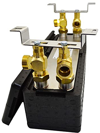 Edelstahl Plattenwärmetauscher Nordic Tec Ba-60-60 60 Platten 660 kW 5/4” Wärmetauscher 1 1/4 Zoll (Wärmetauscher mit Isolierung und Wandmontage)