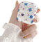 ZTUOK Kompatibel mit AirPods 1 und 2 Hülle für Damen und Mädchen, niedliches klares Blumenmuster, PC-Abdeckung mit glänzender, staubabweisender Schutzhülle für AirPods 1 und 2