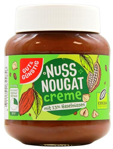 Gut & Günstig Nuss Nougat Creme, 6er Pack (6 x 400g)